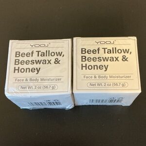 BEEF TALLOW, BEESWAX, & HONEY FACE AND BKDY MOISTURIZER.